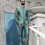 Green_Bandhgala_Suit