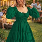 Women-Mini-Dress-Casual-Summer-Outfit-green
